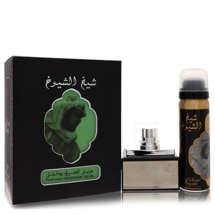 Lattfa Sheikh Al Shuyukh Eau De Parfum Spray With  1.7 oz Deodorant Spray By Lattafa